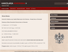 Tablet Screenshot of kancelaria-komornika.net